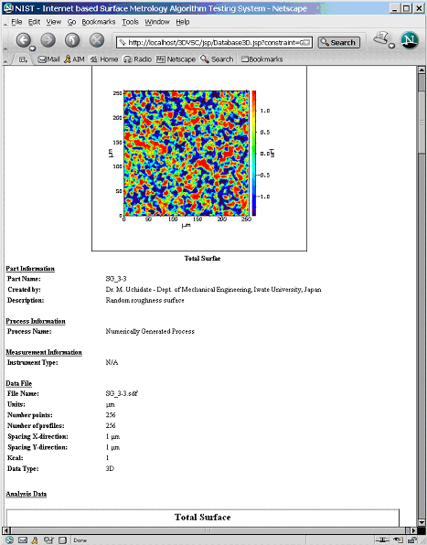This picture shows how a detail view  of a surface topography.