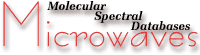 Molecular Spectral Databases for Microwaves Main Page